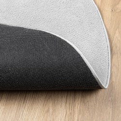 Tapis OVIEDO à poils courts gris Ø 120 cm 