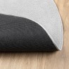Tapis OVIEDO à poils courts gris Ø 120 cm 