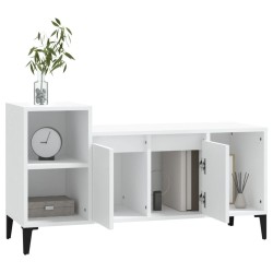 Meuble TV Blanc 100x35x55 cm Bois d'ingénierie 