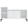 Meuble TV Blanc 100x35x55 cm Bois d'ingénierie 
