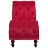 Chaise longue Velours Rouge 