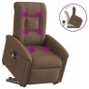 Fauteuil de massage inclinable Marron Tissu 