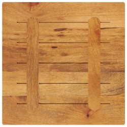 Dessus de table 50x50x2,5 cm carré bois massif de manguier 
