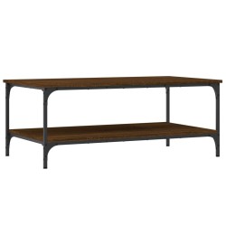 Table basse chêne marron 100x55x40 cm bois d'ingénierie 