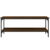 Table basse chêne marron 100x55x40 cm bois d'ingénierie 
