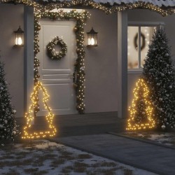 Décoration lumineuse arbre de Noël avec piquets 115 LED 90 cm 