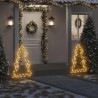 Décoration lumineuse arbre de Noël avec piquets 115 LED 90 cm 