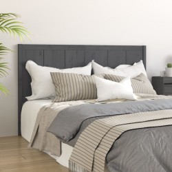 Tête de lit Gris 125,5x4x100 cm Bois massif de pin 