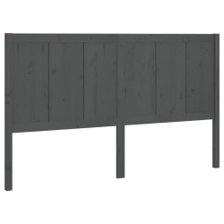 Tête de lit Gris 125,5x4x100 cm Bois massif de pin 