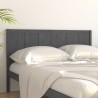 Tête de lit Gris 125,5x4x100 cm Bois massif de pin 