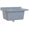 Lavabo pour montage murale gris 60x40x28 cm résine 