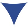 Voile d'ombrage 160 g/m² triangulaire bleu 6x6x6 m PEHD 