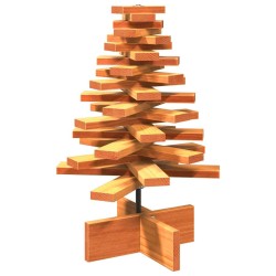 Arbre de Noël en bois pour décoration 60 cm bois de pin massif 
