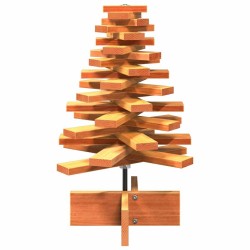 Arbre de Noël en bois pour décoration 60 cm bois de pin massif 