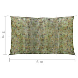 Filet de camouflage avec sac de rangement 3x6 m Vert 