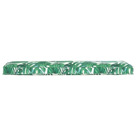 Coussin de Palette pour Banc Motif Feuille 140x40x8 cm 