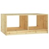 Table basse 75x50x33,5 cm bois de sapin massif 