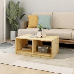 Table basse 75x50x33,5 cm bois de sapin massif 