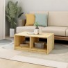 Table basse 75x50x33,5 cm bois de sapin massif 