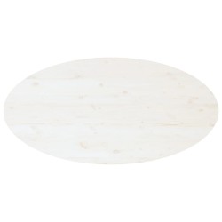 Table basse Blanc 110x55x45 cm Bois massif de pin 
