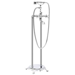 Robinet de baignoire sur pied Acier inoxydable 99,5 cm Argenté 