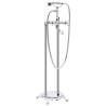 Robinet de baignoire sur pied Acier inoxydable 99,5 cm Argenté 
