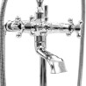 Robinet de baignoire sur pied Acier inoxydable 99,5 cm Argenté 