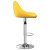 Tabouret de bar Jaune moutarde Velours 