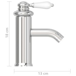 Robinet de lavabo de salle de bain Finition chromée 130x180 mm 