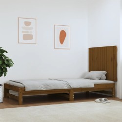 Tête de lit murale Marron miel 82,5x3x60 cm Bois massif de pin 