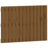 Tête de lit murale Marron miel 82,5x3x60 cm Bois massif de pin 