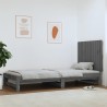Tête de lit murale Gris 82,5x3x60 cm Bois massif de pin 