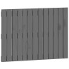 Tête de lit murale Gris 82,5x3x60 cm Bois massif de pin 