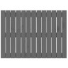 Tête de lit murale Gris 82,5x3x60 cm Bois massif de pin 