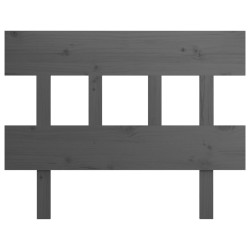 Tête de lit Gris 103,5x3x81 cm Bois massif de pin 