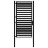Portail de jardin verrouillable noir 100x180 cm aluminium 