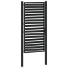 Portail de jardin verrouillable noir 100x180 cm aluminium 