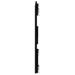 Tête de lit murale Noir 82,5x3x60 cm Bois massif de pin 