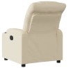 Fauteuil inclinable électrique Crème Tissu 
