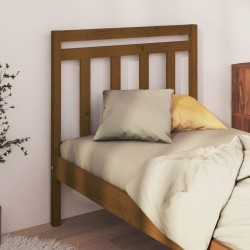 Tête de lit Marron miel 106x4x100 cm Bois massif de pin 