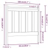 Tête de lit Marron miel 106x4x100 cm Bois massif de pin 