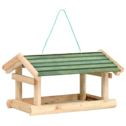 Mangeoire à oiseaux Bois de sapin 35x29,5x21 cm 