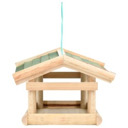 Mangeoire à oiseaux Bois de sapin 35x29,5x21 cm 