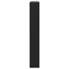 Supports d'étagères pour lavabo 2 pcs noir rectangulaire acier 