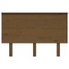 Tête de lit Marron miel 124x6x82,5 cm Bois massif de pin 