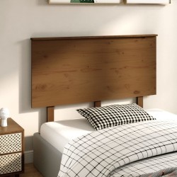 Tête de lit Marron miel 124x6x82,5 cm Bois massif de pin 