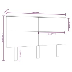 Tête de lit Marron miel 124x6x82,5 cm Bois massif de pin 