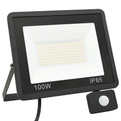 Projecteur à LED avec capteur 100 W Blanc chaud  
