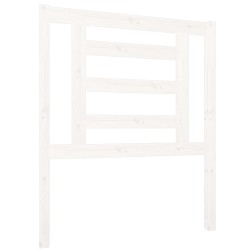 Tête de lit Blanc 81x4x100 cm Bois massif de pin 