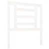 Tête de lit Blanc 81x4x100 cm Bois massif de pin 